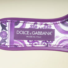 Dolce & Gabbana Violet Multicolor Majolica-Embroidered Slide Sandals 37