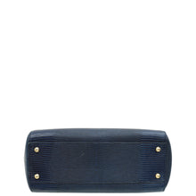 Dolce & Gabbana Navy Blue Sicily Iguana Print Medium Bag