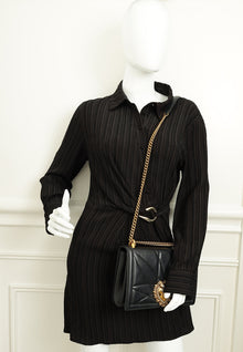 Dolce & Gabbana Black Devotion Quilted Flap Shoulder Bag