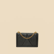 Dolce & Gabbana Black Devotion Quilted Flap Shoulder Bag