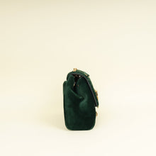 Dolce & Gabbana Emerald Green Devotion Velvet Large Shoulder Bag