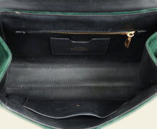 Dolce & Gabbana Emerald Green Devotion Velvet Large Shoulder Bag