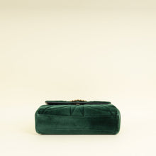 Dolce & Gabbana Emerald Green Devotion Velvet Large Shoulder Bag