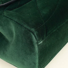 Dolce & Gabbana Emerald Green Devotion Velvet Large Shoulder Bag