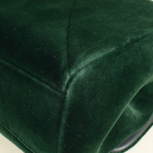 Dolce & Gabbana Emerald Green Devotion Velvet Large Shoulder Bag
