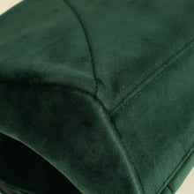 Dolce & Gabbana Emerald Green Devotion Velvet Large Shoulder Bag