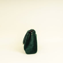 Dolce & Gabbana Emerald Green Devotion Velvet Large Shoulder Bag