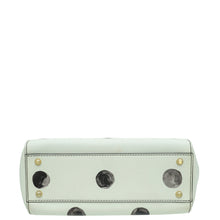 Dolce & Gabbana White Miss Sicily Vitello Polka Dot Medium Satchel Bag