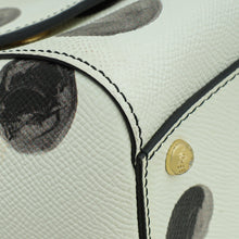 Dolce & Gabbana White Miss Sicily Vitello Polka Dot Medium Satchel Bag