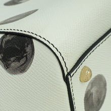 Dolce & Gabbana White Miss Sicily Vitello Polka Dot Medium Satchel Bag