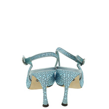 Dolce & Gabbana Blue Slingback Embellished Crystal Pumps 38