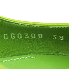 Dolce & Gabbana Lime Green Slingback Embellished Crystal Pumps 38