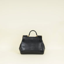 Dolce & Gabbana Black Sicily Iguana Print Medium Bag