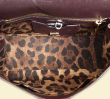 Dolce & Gabbana Burgundy Sicily Dauphine Medium Bag