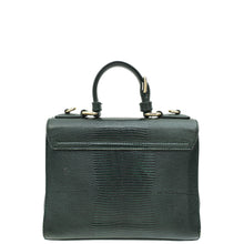 Dolce & Gabbana Green Miss Monica Lizard Print Small Bag