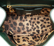 Dolce & Gabbana Green Miss Monica Lizard Print Small Bag
