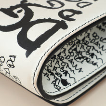 Dolce & Gabbana Bicolor Graffiti Print Crossbody Bag