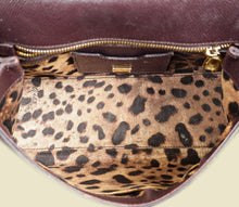 Dolce & Gabbana Burgundy Sicily Dauphine Medium Bag