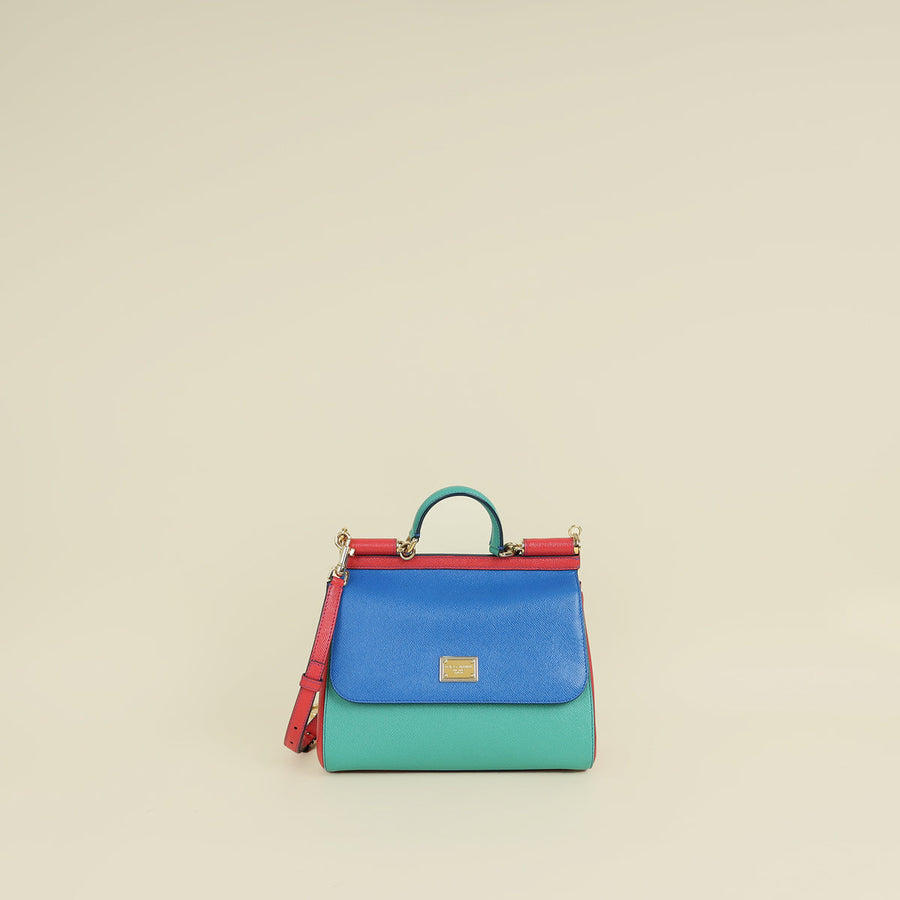 Dolce & Gabbana Tricolor Sicily Medium Bag