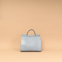 Dolce & Gabbana Light Gray DG Crystal Medium Sicily Bag