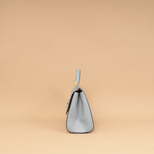 Dolce & Gabbana Light Gray DG Crystal Medium Sicily Bag