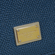 Dolce & Gabbana Blue Studded Handle Sicily Small Bag
