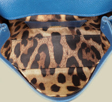 Dolce & Gabbana Blue Studded Handle Sicily Small Bag