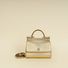 Dolce & Gabbana Metallic Gold Sicily Dauphine Small Bag