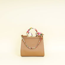 Dolce & Gabbana Brown Sicily Top Handle Bag w/ Scarf