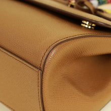 Dolce & Gabbana Brown Sicily Top Handle Bag w/ Scarf