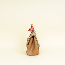 Dolce & Gabbana Brown Sicily Top Handle Bag w/ Scarf