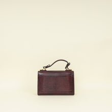 Dolce & Gabbana Burgundy Lizard Embossed Lucia Bag