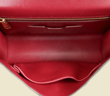 Dolce & Gabbana Burgundy Lizard Embossed Lucia Bag