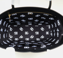 Dolce & Gabbana Black DG Logo Shopping Tote Medium Bag