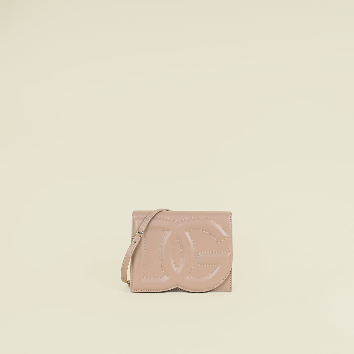 Dolce & Gabbana Nude DG Logo FLap Crossbody Bag