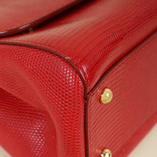 Dolce & Gabbana Red Lizard Sicily Bag
