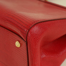 Dolce & Gabbana Red Lizard Sicily Bag