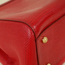 Dolce & Gabbana Red Lizard Sicily Bag
