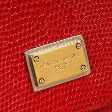 Dolce & Gabbana Red Lizard Sicily Bag