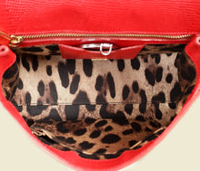 Dolce & Gabbana Red Lizard Sicily Bag