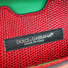 Dolce & Gabbana Red Lizard Millennials Flap Chain Bag