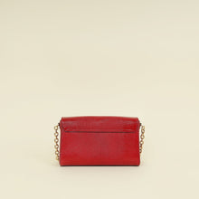 Dolce & Gabbana Red Lizard Millennials Flap Chain Bag
