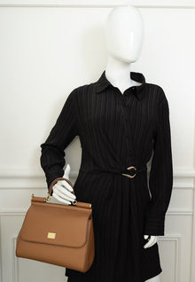 Dolce & Gabbana Brown Dauphine Sicily Medium Bag