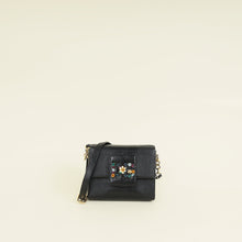 Dolce & Gabbana Black Lizard Embossed DG Millennials Flap Shoulder Bag