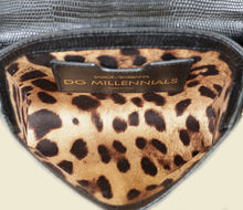 Dolce & Gabbana Black Lizard Embossed DG Millennials Flap Shoulder Bag