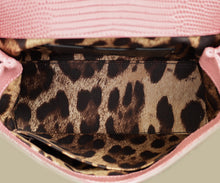 Dolce & Gabbana Pink Lizard Embossed Sicily Small Bag
