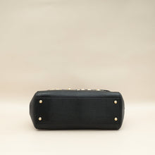 Dolce & Gabbana Black Sicily Am A Star Studs Embellished Iguana Print Medium Bag