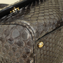 Dolce & Gabbana Dark Grey Python  Sicily Medium Bag