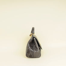 Dolce & Gabbana Dark Grey Python  Sicily Medium Bag
