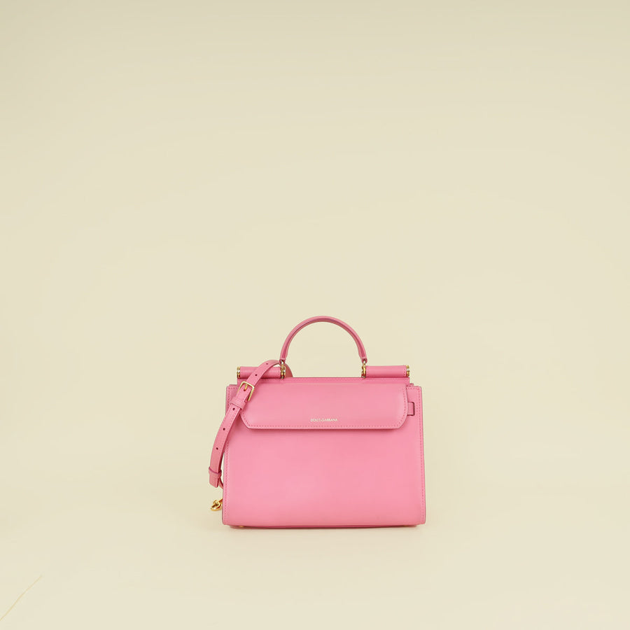Dolce & Gabbana Pink Sicily 62 Medium Bag